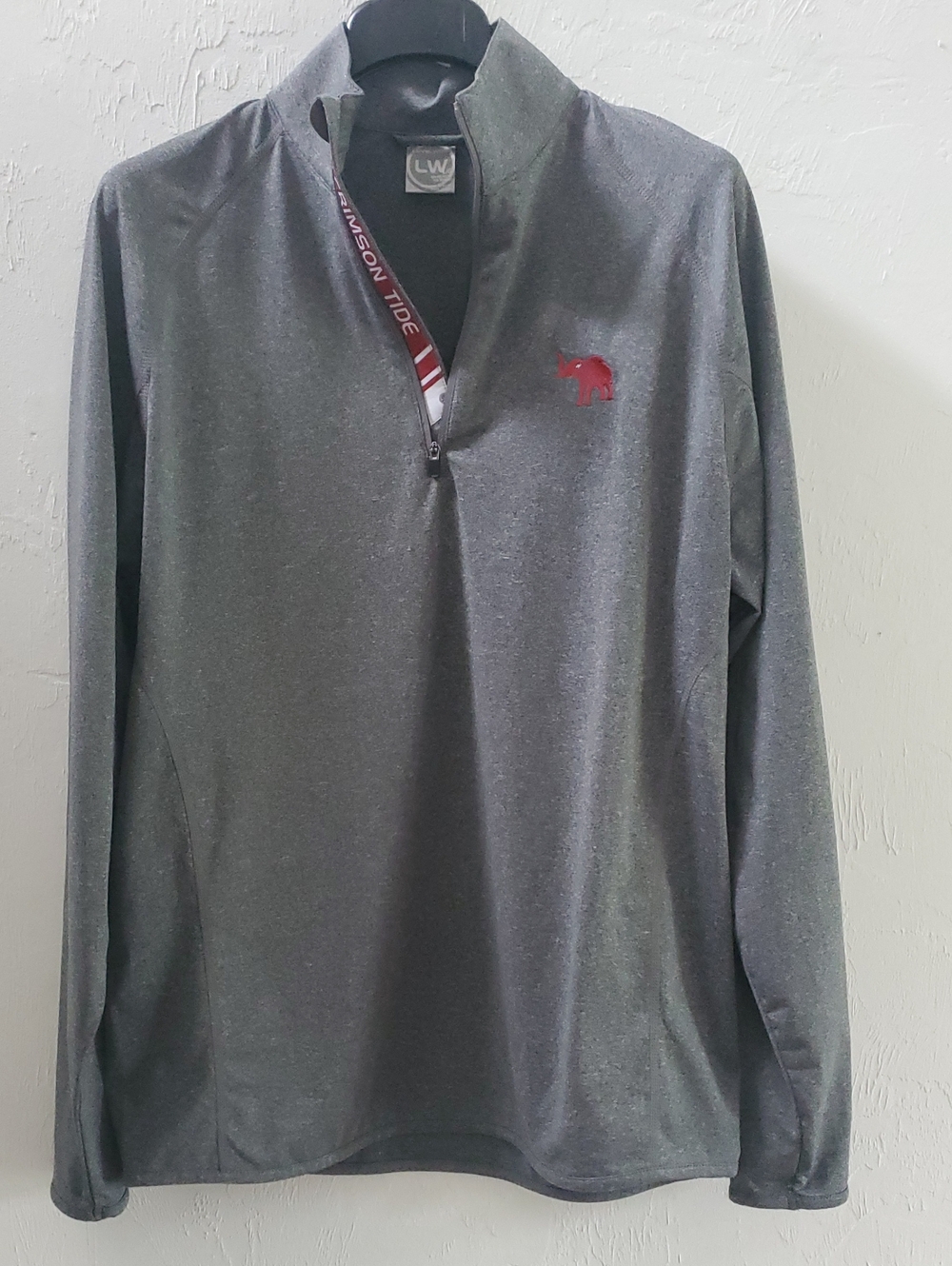 Levelwear A CRIMSON TIDE Men’s Quarter-Zip Performance Shirt - Charcoal Sport
